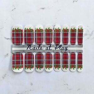 5 for $15 Nail Wraps- Mistletoe Plaid